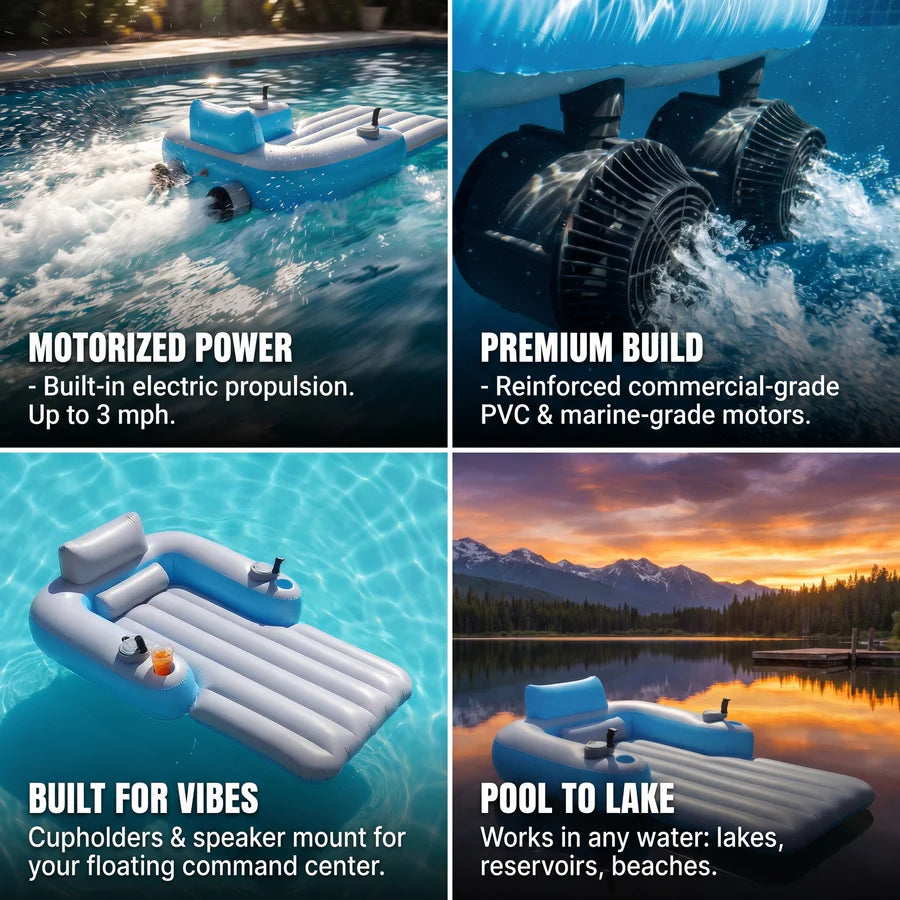 ChillNova™ | Premium Motorized Water Lounger