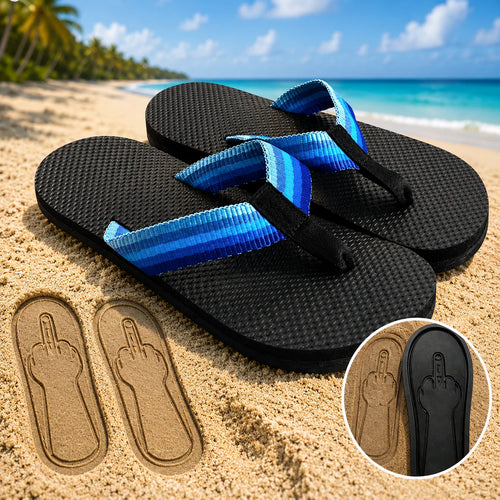 Middle Finger Flip Flops