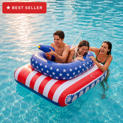 Motorized floating tank