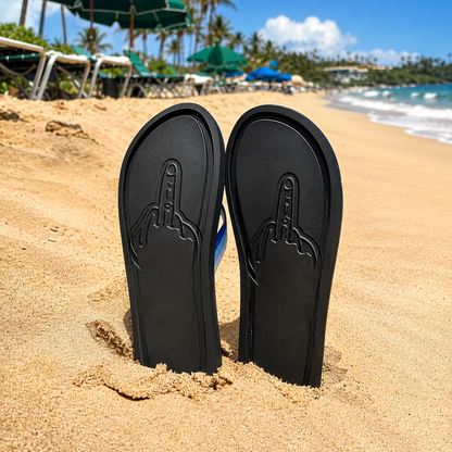 Middle Finger Flip Flops