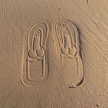 Beach Flip Flops Creative Spoof Design Summer Slippers